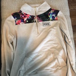 Pink quarter zip pullover